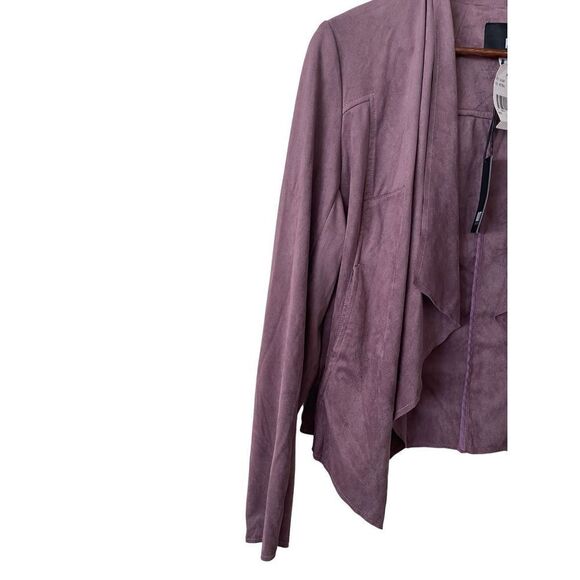 Kut from the Kloth Tayanita Faux Suede Jacket in Wisteria size L NWT - Picture 6 of 13